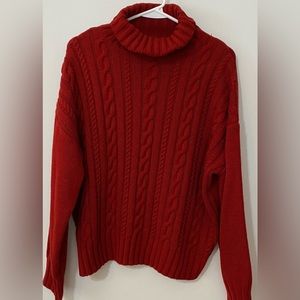 Acrylic cable knit sweater, never worn